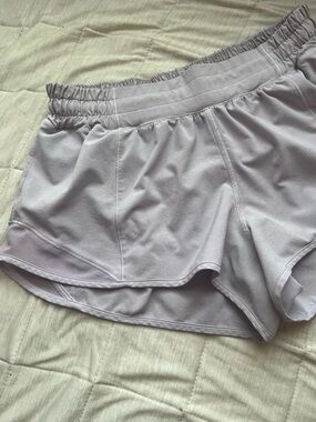 Light purple Lululemon hotty hot shorts 2.5